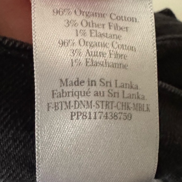 Everlane The Original Cheeky® High Rise Jean Washed Black Women’s size 27 Crop - Picture 16 of 16